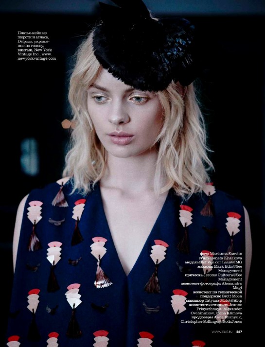 Stef van der Laan by Marianna Sanvito for Elle Russia November 2014 