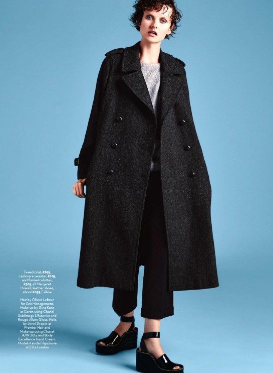 Kamila Filipcikova by David Roemer for Marie Claire UK November 2014